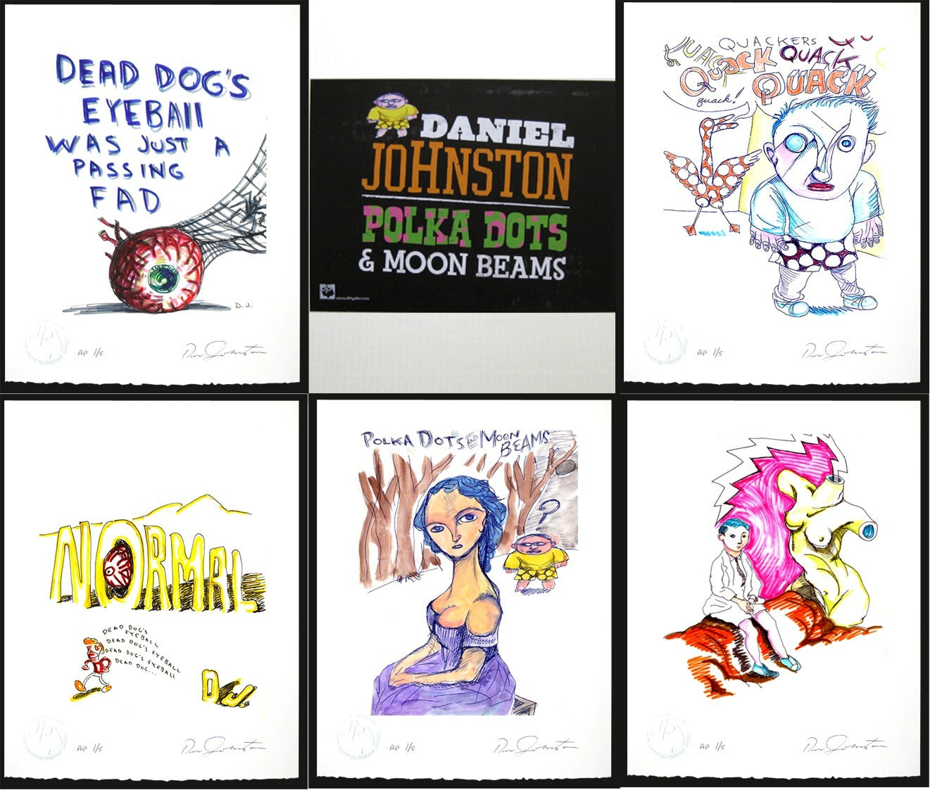 SIGNED 5-piece Print Portfolio (including 'Polka Dots and Moonbeams')