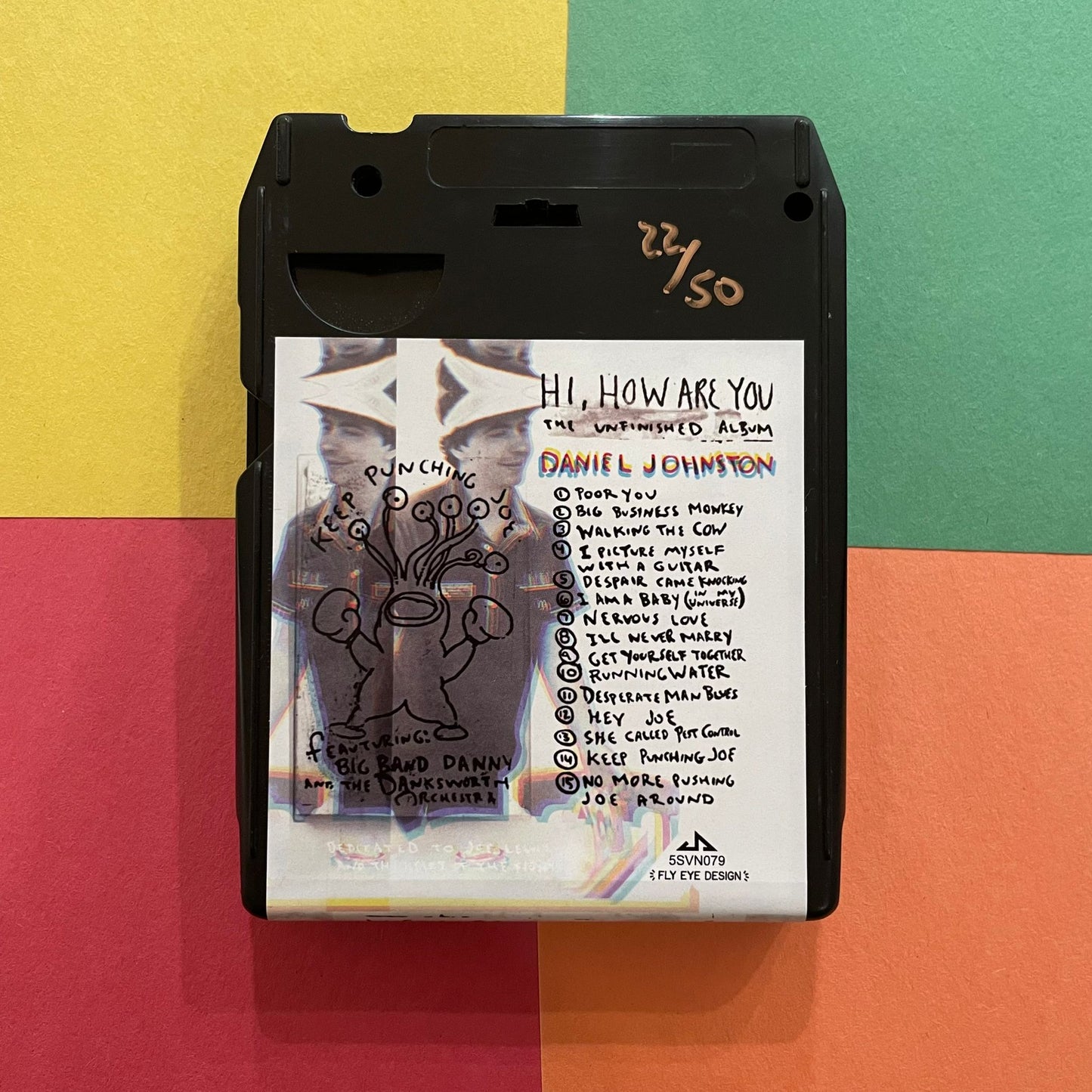 Daniel Johnston LIMITED NUMBERED 8 track stereo cartridge albums
