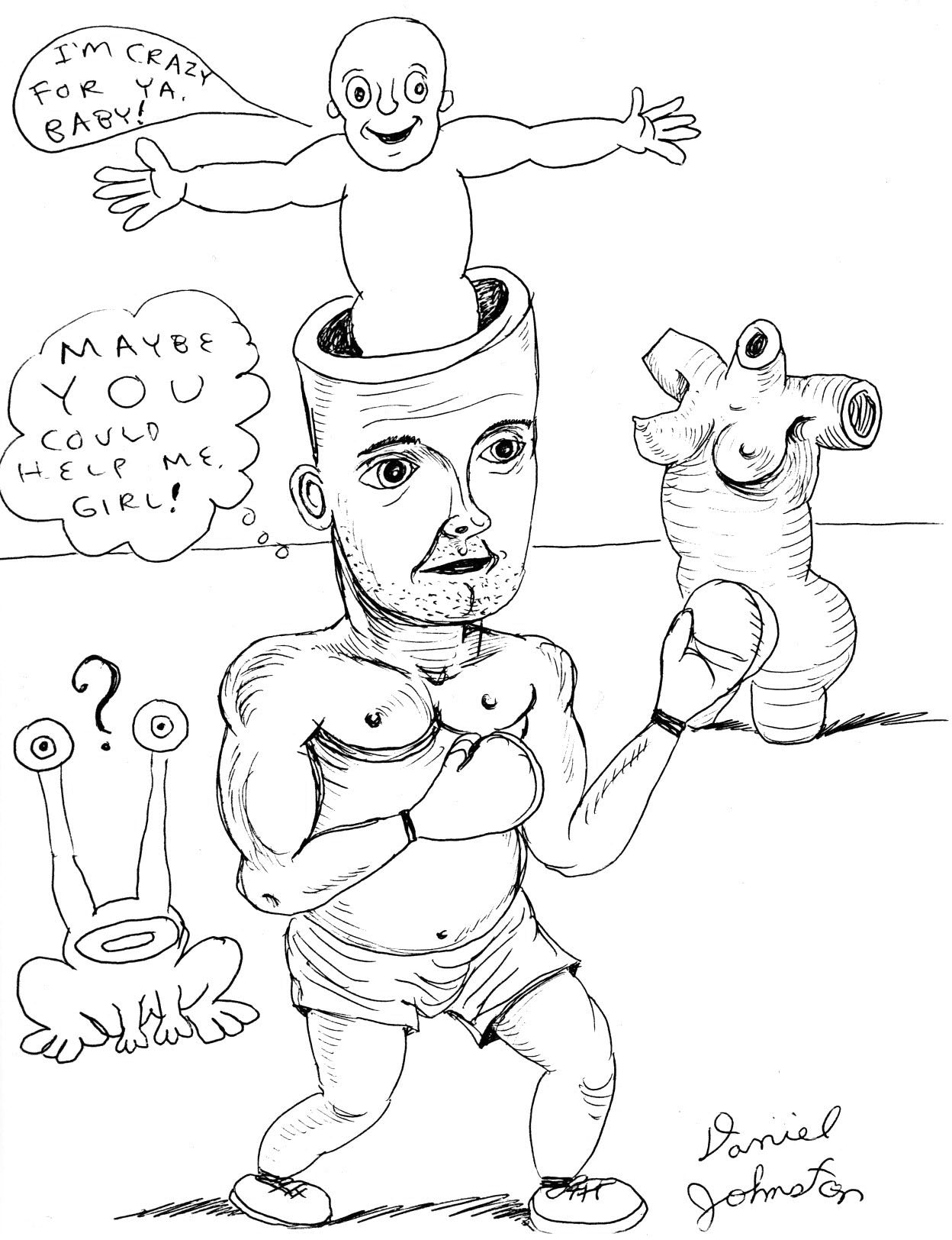 Art Print - "Maybe You Could Help Me Girl!"