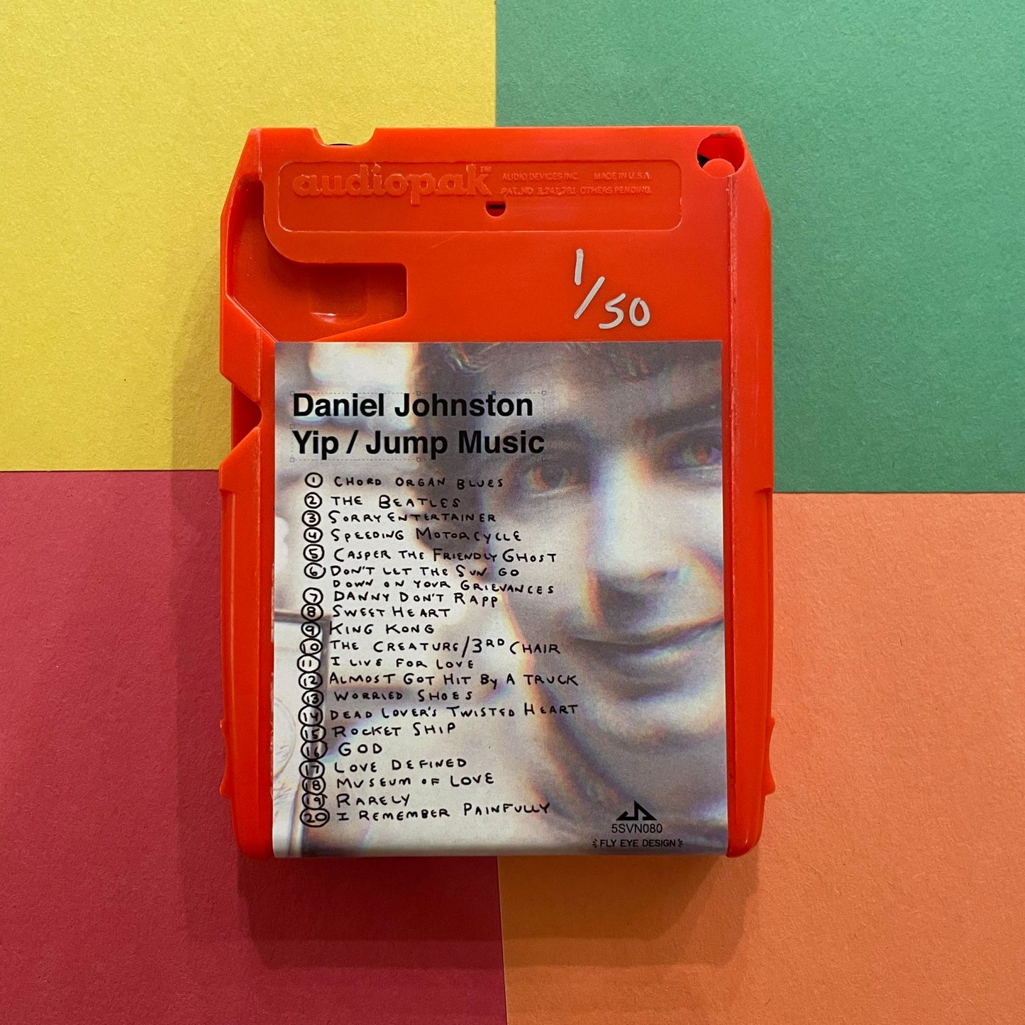 Daniel Johnston LIMITED NUMBERED 8 track stereo cartridge albums