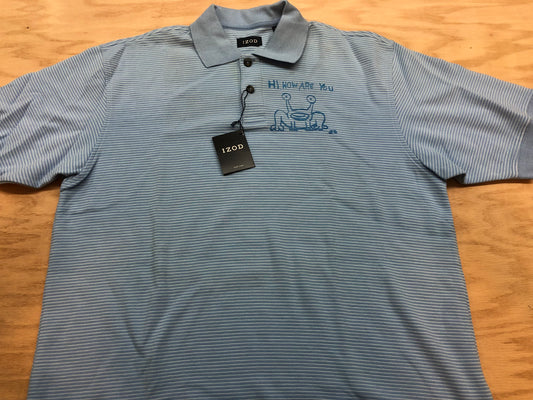 Hi, How Are You MURAL IZOD polo style shirt